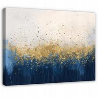 LEINWANDBILD Abstrakt Glamour Gold Modern 60x40 - Multicolor, Holzwerkstoff (60/40cm) - Wallarena