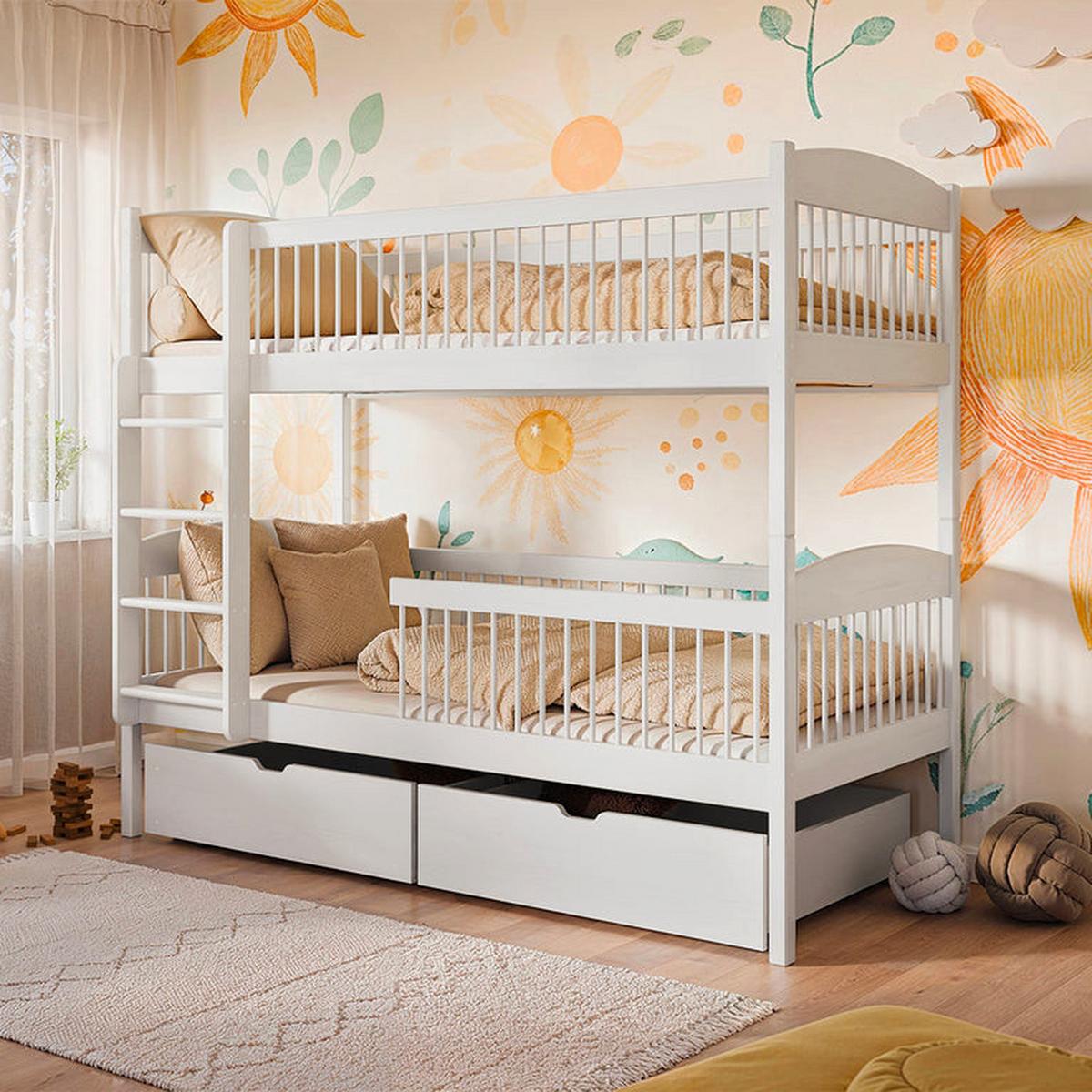 ETAGENBETT 90/200 Ioana Weiß - Weiß, Holz (90/200cm) - Petits-meubles