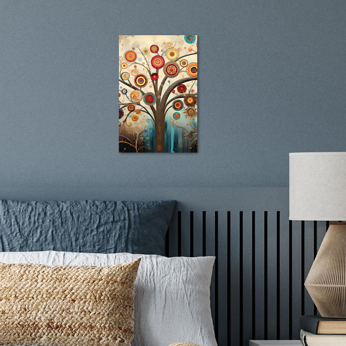 POSTER Baum - Baum des Lebens - Farbe Room Decor 20x30 cm - Braun, Papier (20/30/0.1cm) - MuchoWow