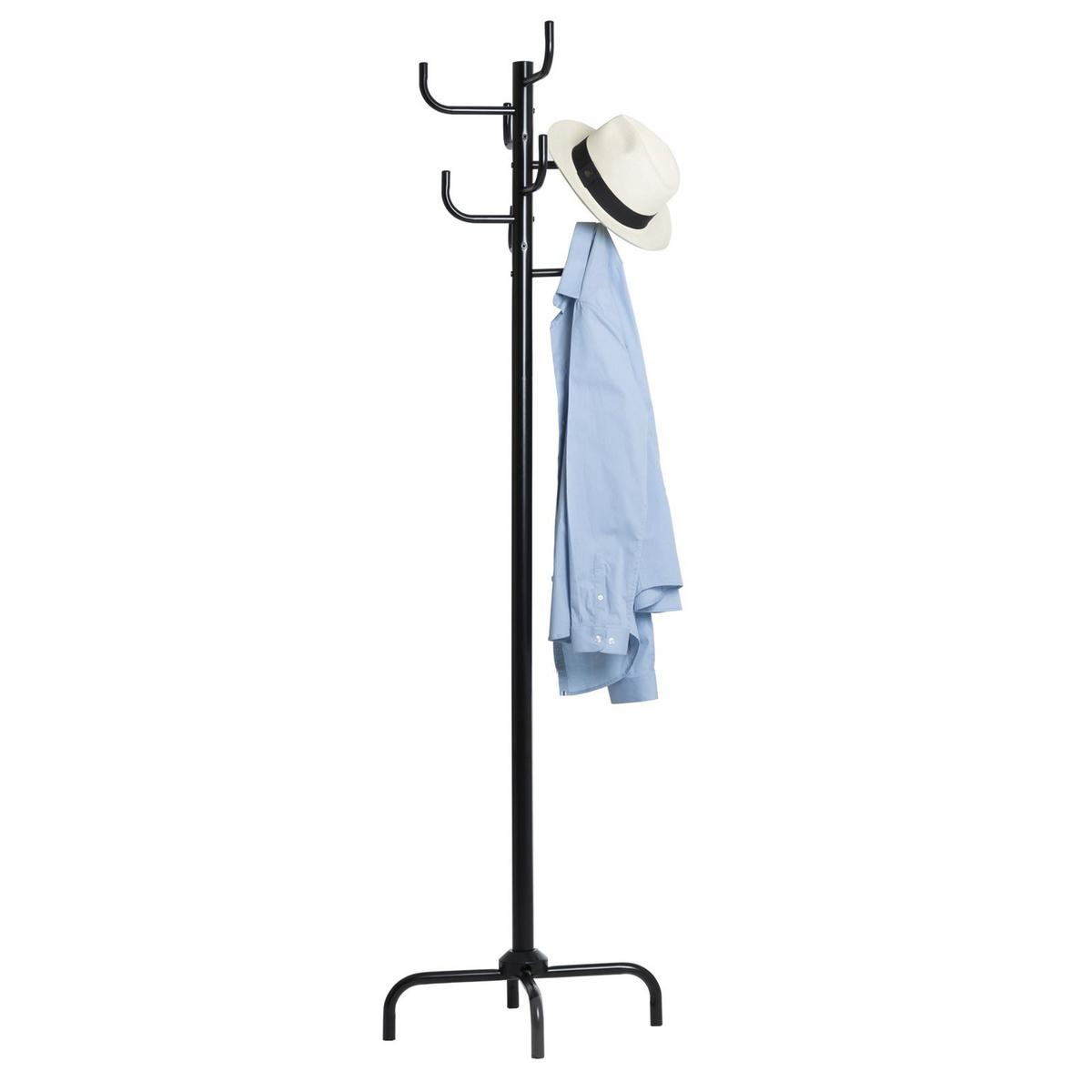KLEIDERSTÄNDER KAKTUS schwarz - Schwarz, Metall (49/177/49cm) - IDIMEX