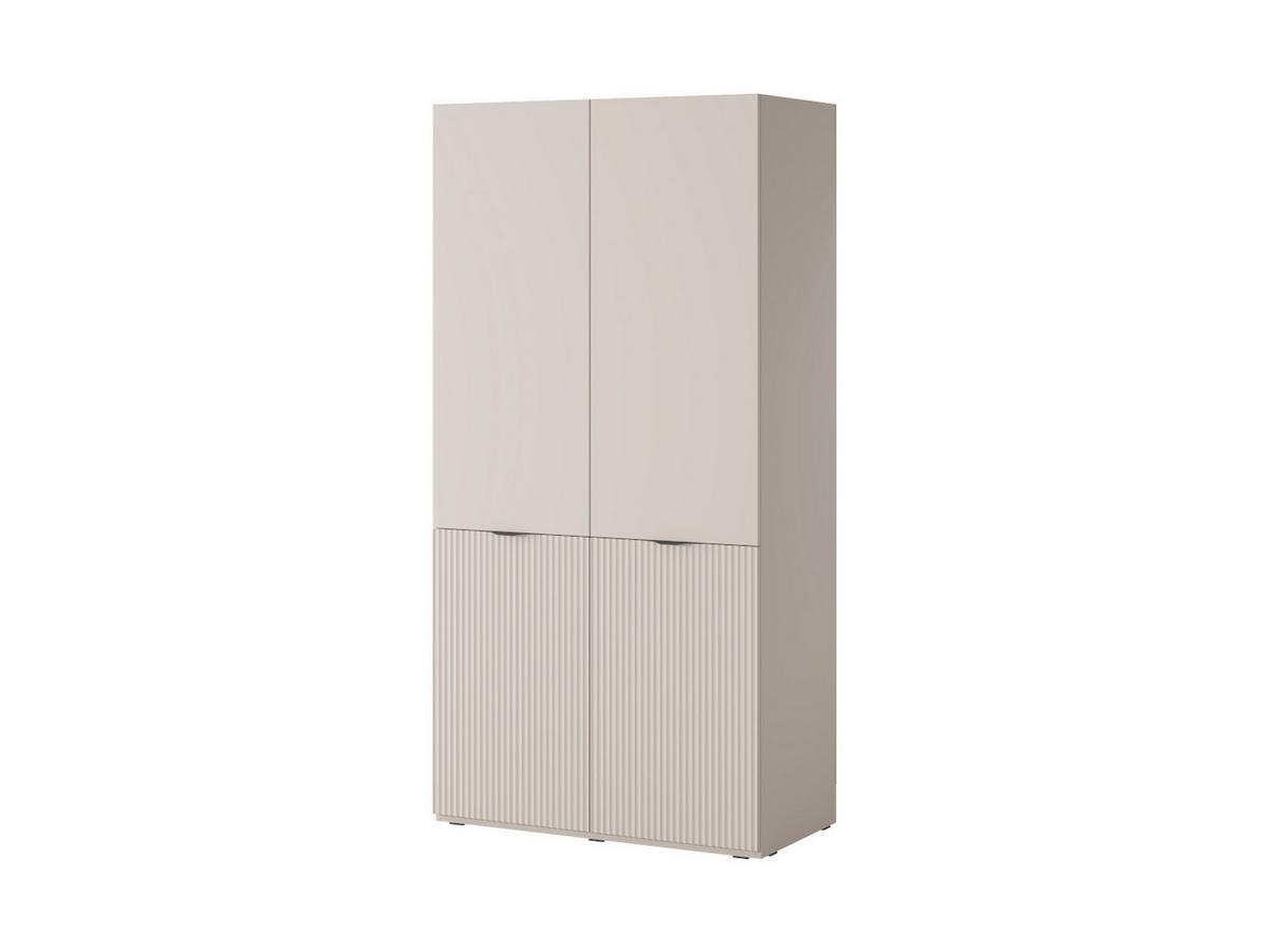 DREHTÜRENSCHRANK ATELIO 303/200/51 cm Modern Kleiderschrank 6-türig Kaschmir - Kaschmir, Holzwerkstoff (303/200/51cm) - MASSENO