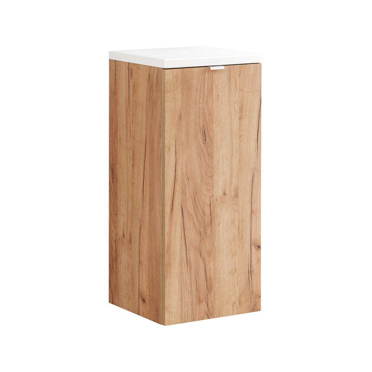 HÄNGESÄULE April Holz und Weiß - Weiß, Holzwerkstoff (35.4/80/35cm) - Petits-meubles