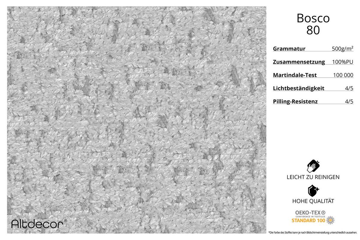 ECKSOFA Ottomane Links OLEA-L2 - 289x176x71 cm Grau - Schwarz/Grau, Holzwerkstoff/Kunststoff (289/176cm)