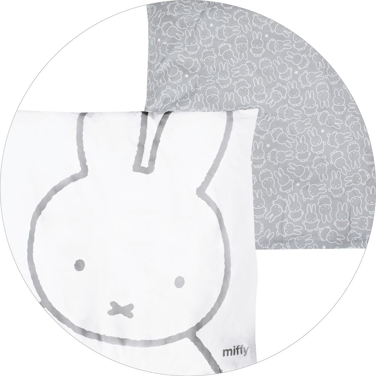 LAUFGITTER 6-eckig Miffy - Weiß, Holzwerkstoff (118.5/72.5/103.5cm) - Roba