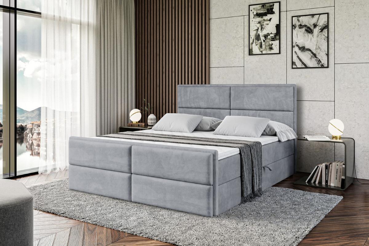 BOXBETT AURA-Z - 200 x 200 - H3 - Grau - Grau, Holzwerkstoff (200/200cm) - ALTDECOR