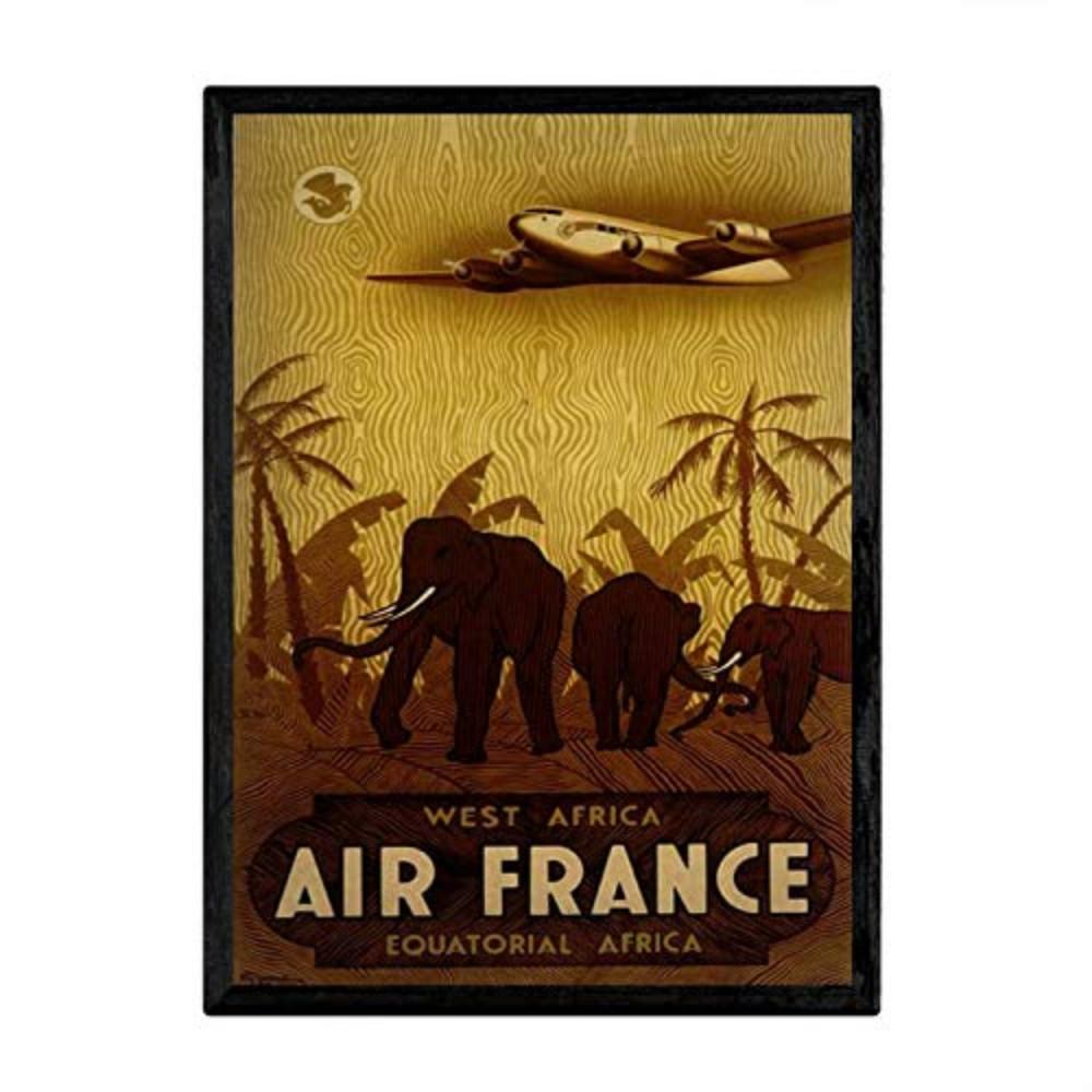 POSTER Air France Vintage A4 Rahmenlos - Klar, Papier (29.7/5/21cm) - Nacnic