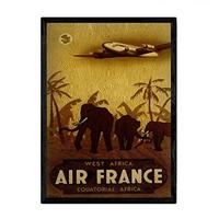 POSTER Air France Vintage A4 Rahmenlos - Klar, Papier (29.7/5/21cm) - Nacnic