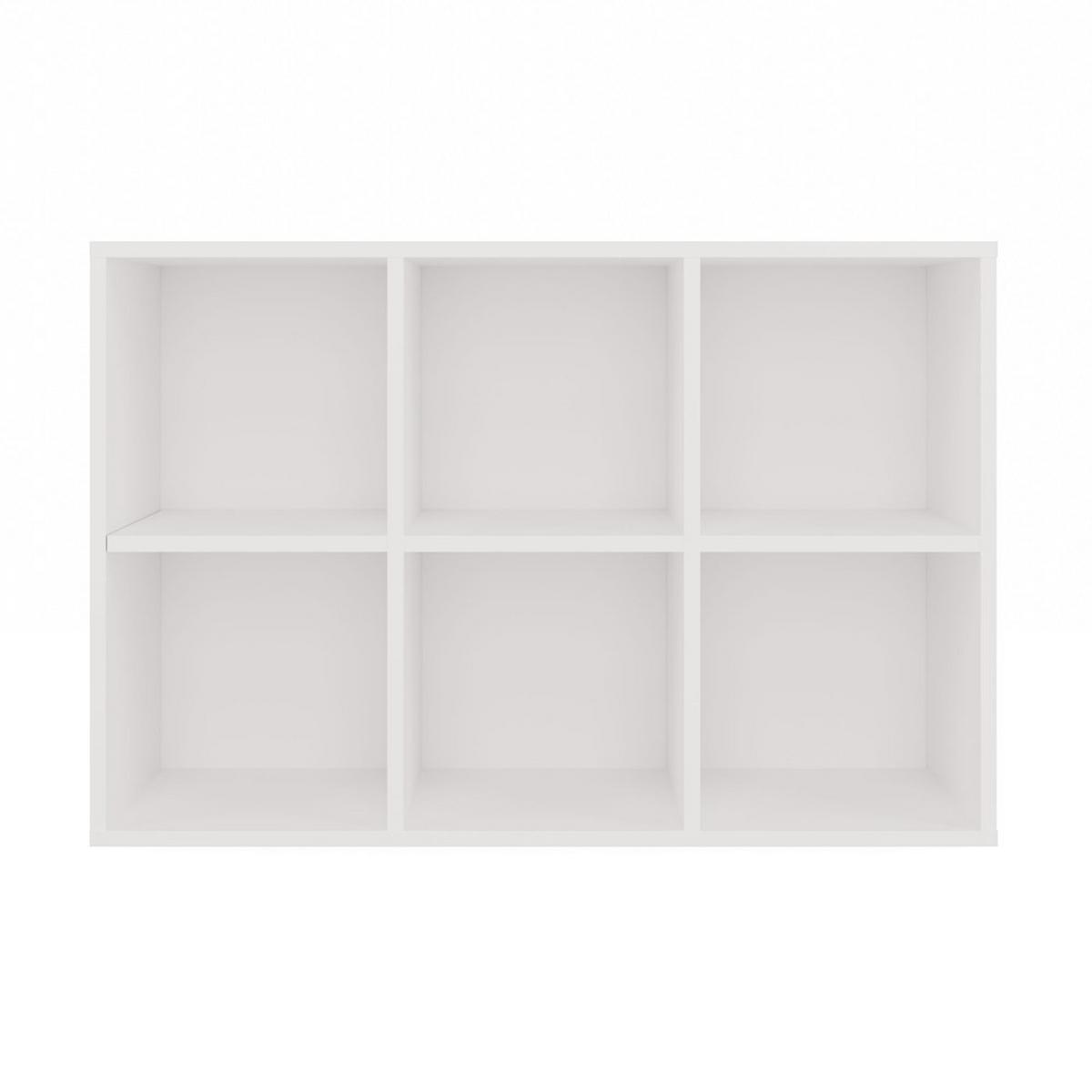BÜCHERREGAL Weiß 90/65/30 - Weiß, Holzwerkstoff (90/65/30cm) - RAUMHIRSCH FURNITURE