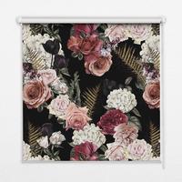 INNENROLLO - Fensterrollo - Rollo - 120x140 cm - Rosenstrauß - Pink, Kunststoff (120/140/0.5cm) - TULUP