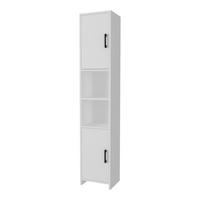 HOCHSCHRANK Rautrina - Weiß, Holzwerkstoff (35/180/30cm) - [en.casa]