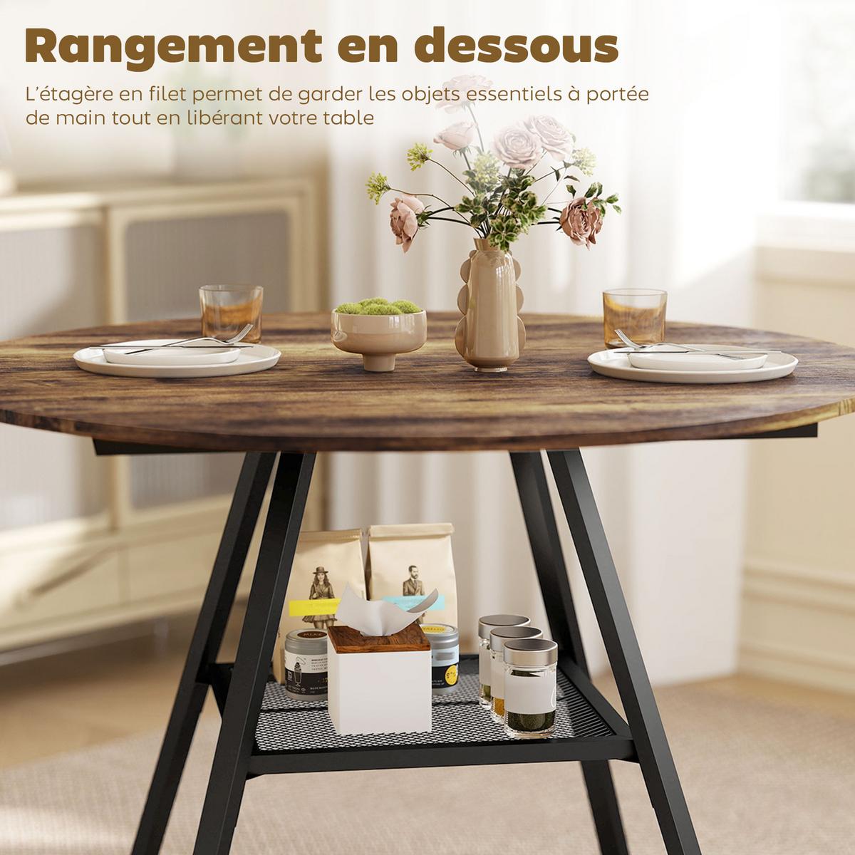 ESSTISCH Pyrel 100/100/76 cm - Braun, Holz (100/100/76cm) - ZMH
