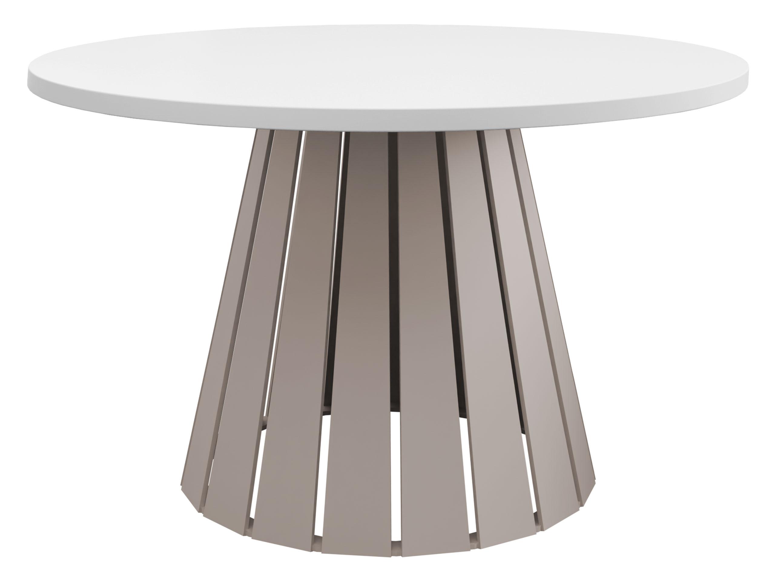 COUCHTISCH Circolo Cashmere - Kaschmir/Weiß, Holzwerkstoff/Metall (75/75/45cm) - MIRJAN24
