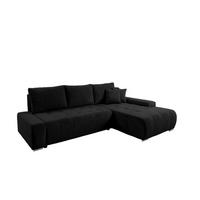 ECKSOFA Vogar In Poso - Schwarz, Holzwerkstoff/Textil (265/185cm) - Fun Möbel