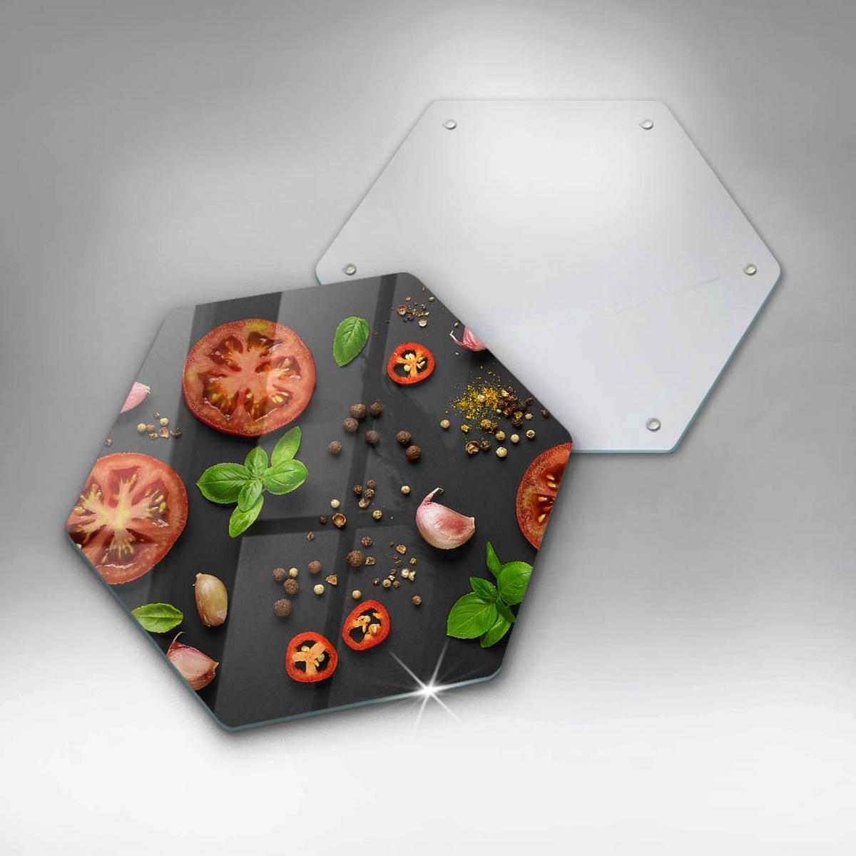 GLASPLATTE 40 cm - Graphitfarben, Glas (40/40cm) - Wallfluent