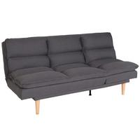 SCHLAFSOFA Grau - Dunkelgrau/Grau, Textil (180/90/110cm) - MCW