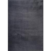 KURZFLORTEPPICH Antirutsch Uni DOUBS Polyester Anthrazit 140 x 200 cm - Anthrazit, Textil (140/200cm) - KADIMA DESIGN