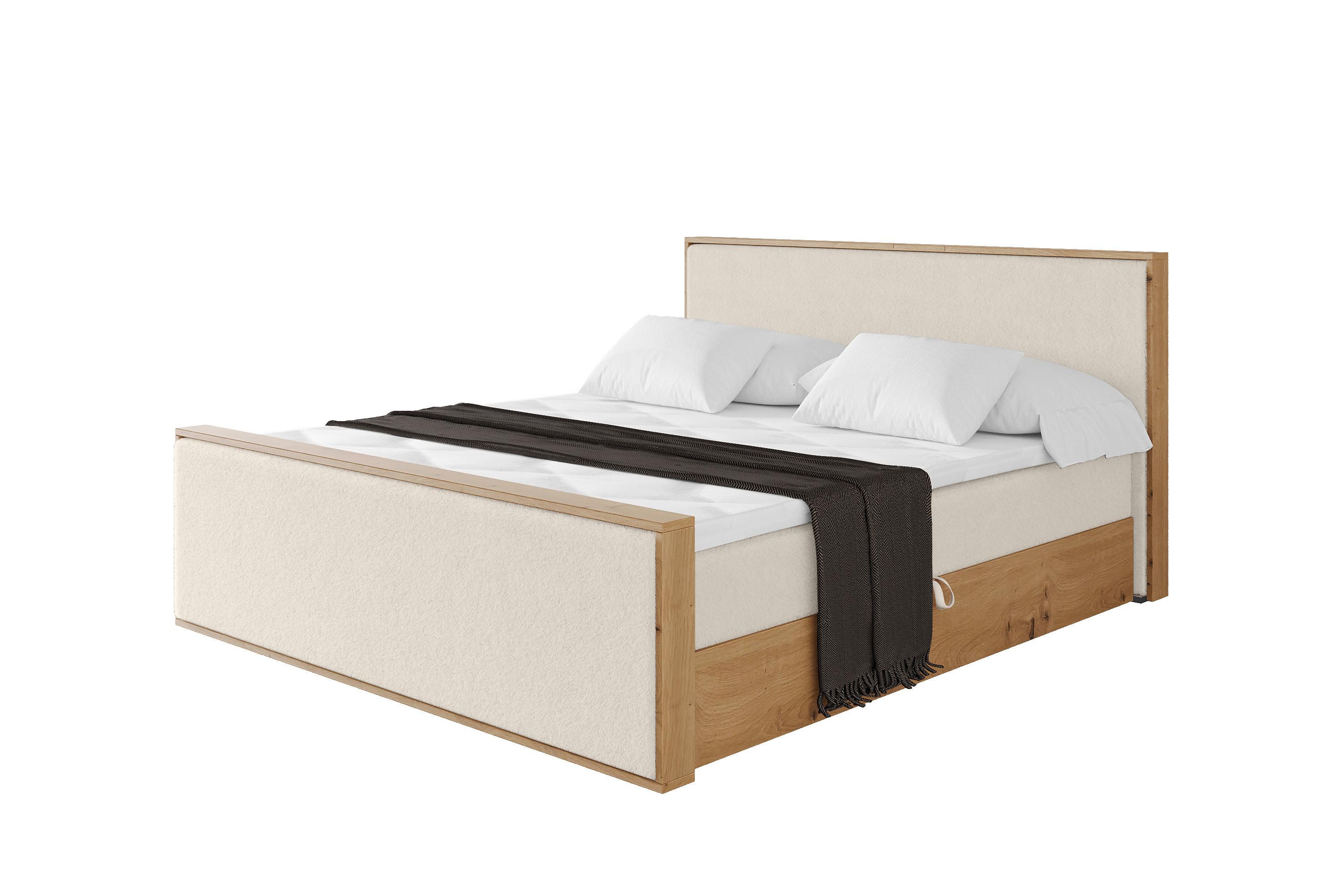 BOXBETT LOLLI9 -Z 120x200 - H3 Hellbeige - Sandfarben, Holzwerkstoff (120/200cm) - ALTDECOR