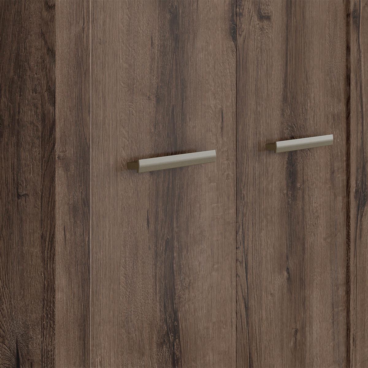 SCHRANK 2 Türen Adam Dunkles Holz - Braun, Holzwerkstoff (98/195/55cm) - Petits-meubles