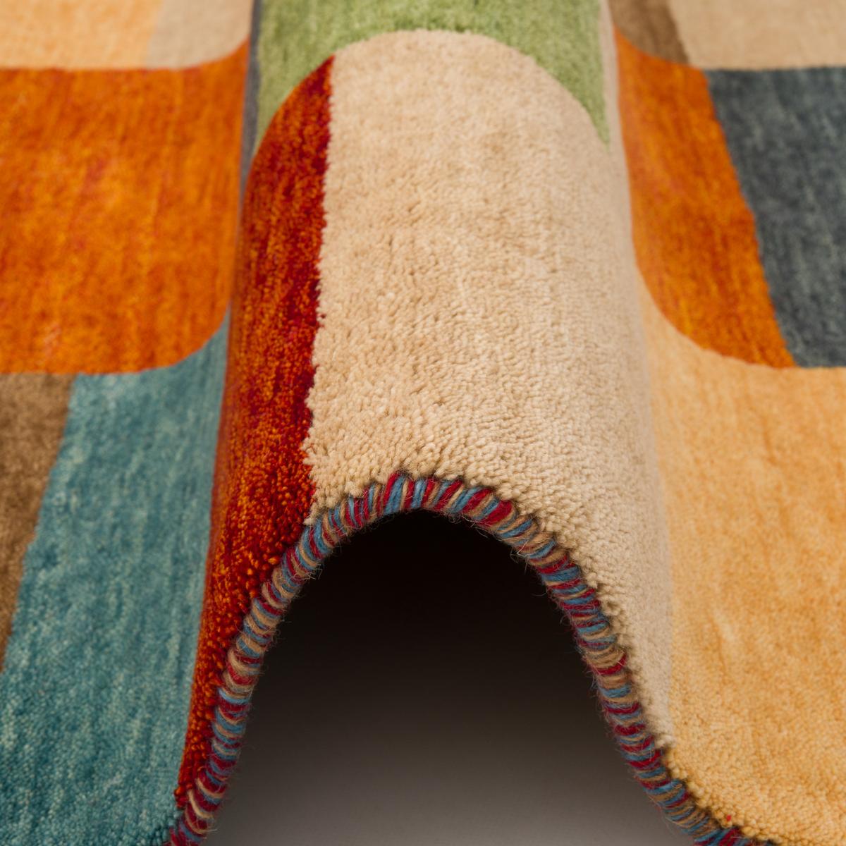 NATUR WOLLE TEPPICH GABBEH ESTA - Multicolor, Textil (140/200cm) - Pergamon