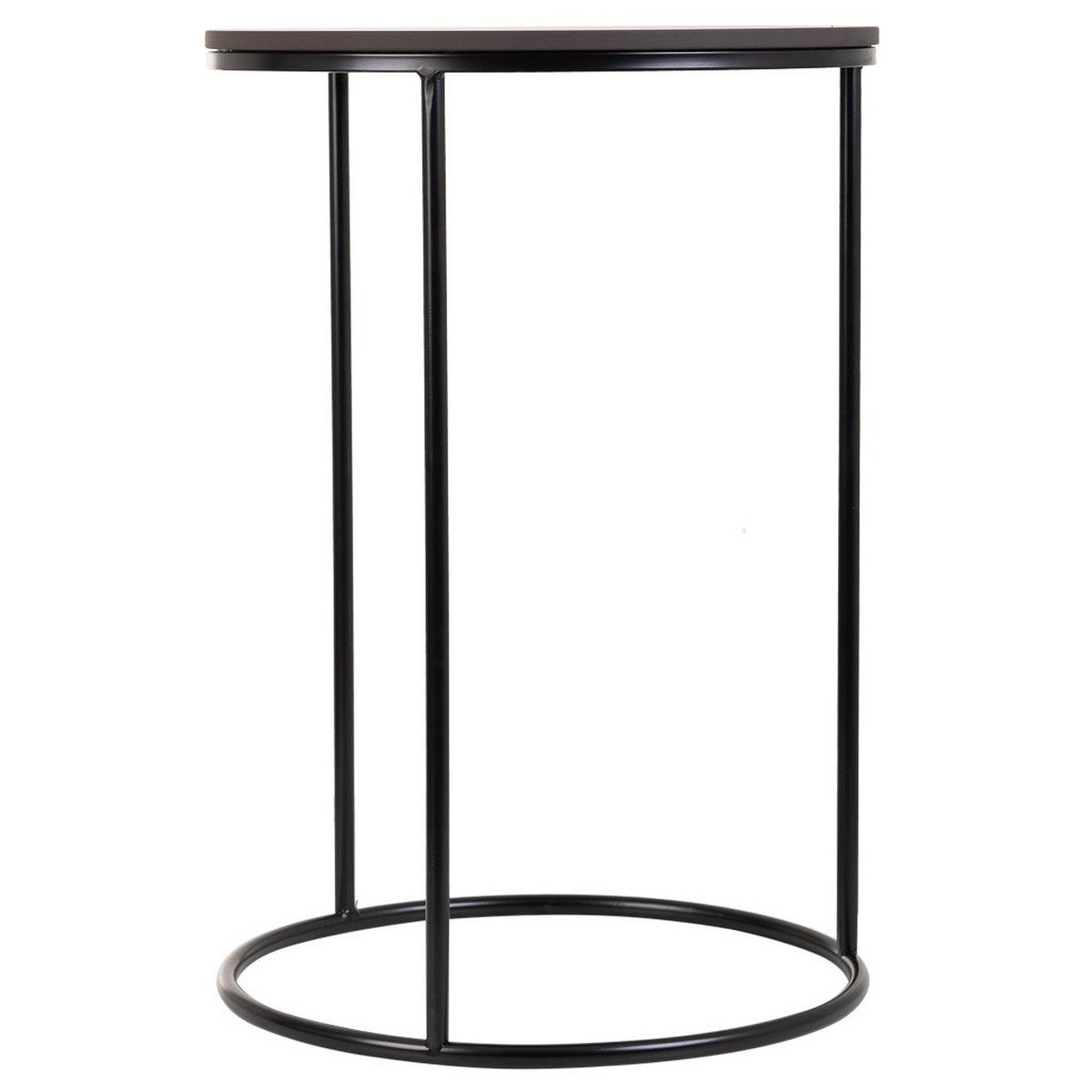 TISCH aus Metall, schwarz, 29x46x34cm - Schwarz, Metall (39/39/57cm) - Wanderlust