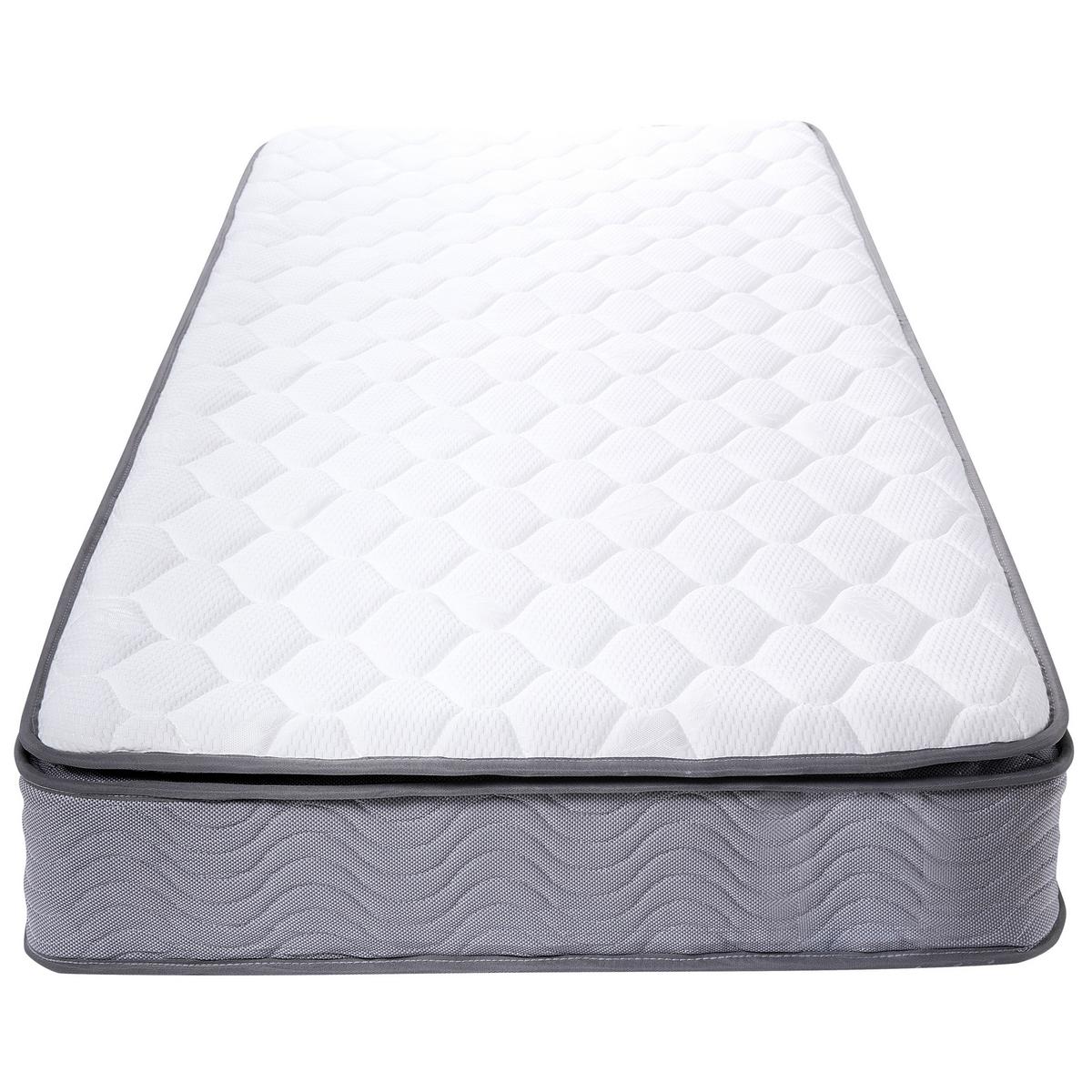 TASCHENFEDERKERNMATRATZE hart 90/200/20 cm Splendour - Weiß, Textil (90/200cm) - Beliani