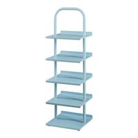 KINDERSCHUHREGAL Poytya - Blau, Metall (30/96/27cm) - [en.casa]
