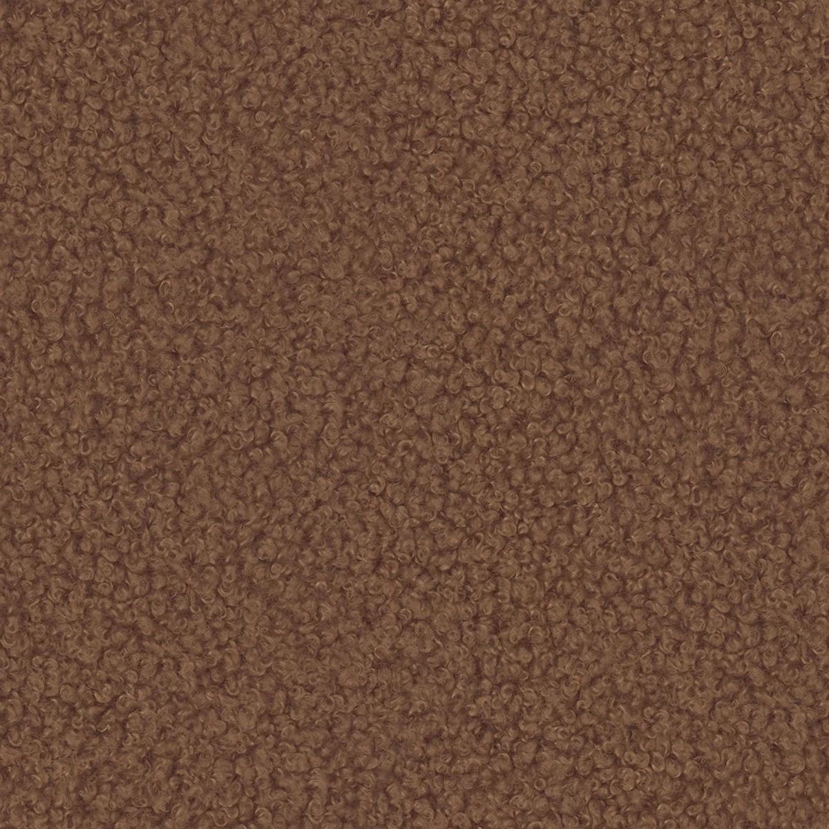 ECKSOFA AMILIA R-S Kupferfarben Boucle-Stoff mit Schlaffunktion - Kupferfarben, Holz (263/174cm) - MASSENO