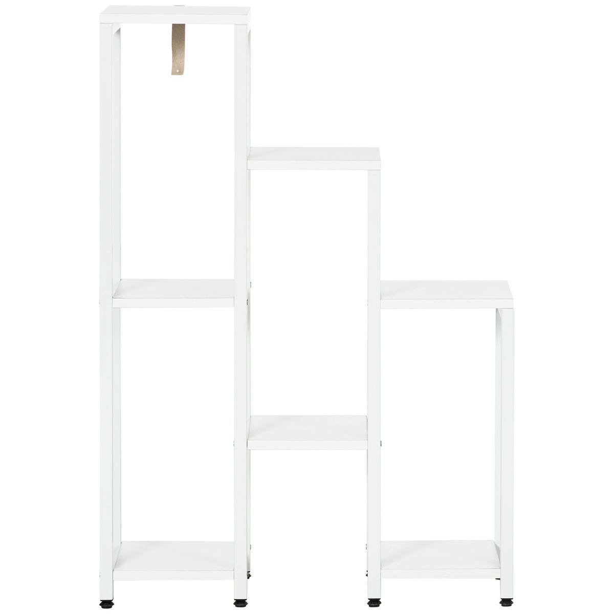 BLUMENSTÄNDER MDF Stahl Weiß - Weiß, Kunststoff (23/94.5/65cm) - Outsunny