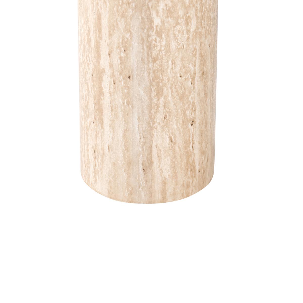 COUCHTISCH 52/90 cm Travertinoptik Travertinoptik Noma - Beige, Holzwerkstoff (52/90/35cm) - Beliani