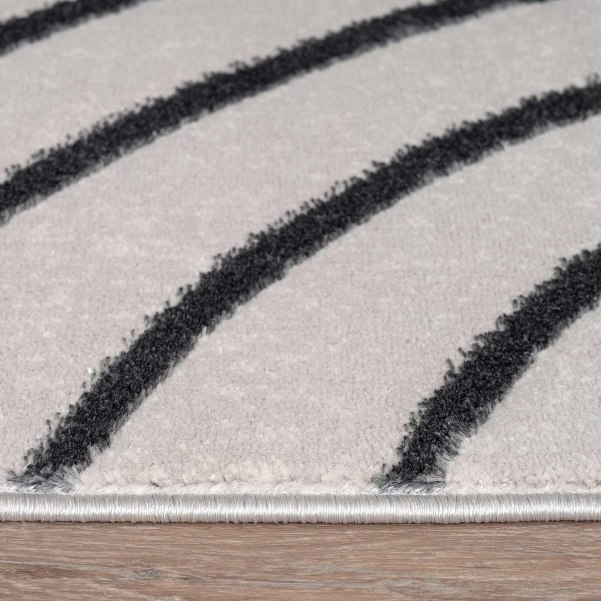 KURZFLORTEPPICH, abstrakt, Florhöhe 11 mm, Grau, 80 x 150 cm - Grau, Textil (150/80cm) - KADIMA DESIGN