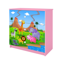 KOMMODE Babydreams Safari 81/81/41 - Rosa, Holzwerkstoff (81/81/41cm) - RAUMHIRSCH FURNITURE