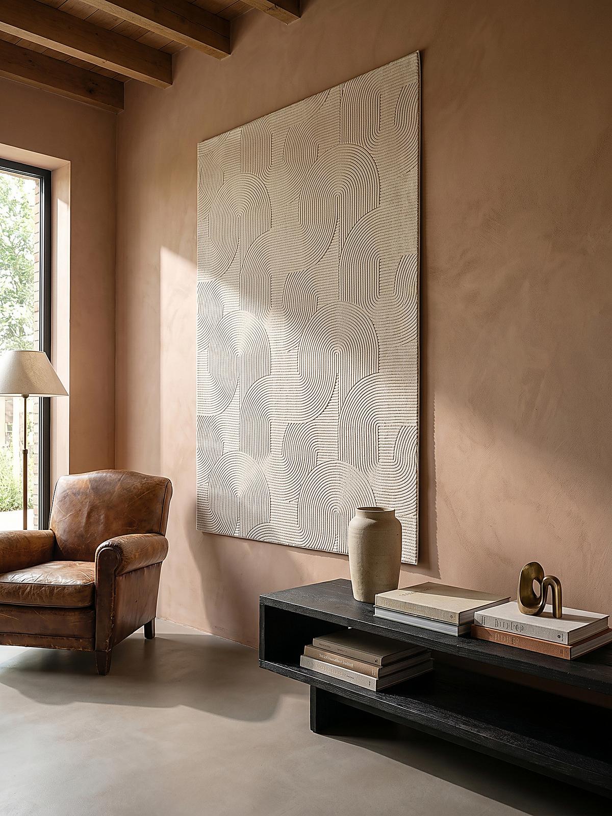 TEPPICHLÄUFER Antirutsch Geometrisch DALAR Polypropylen Creme 80 x 150 cm - Beige, Textil (80/150cm) - KADIMA DESIGN