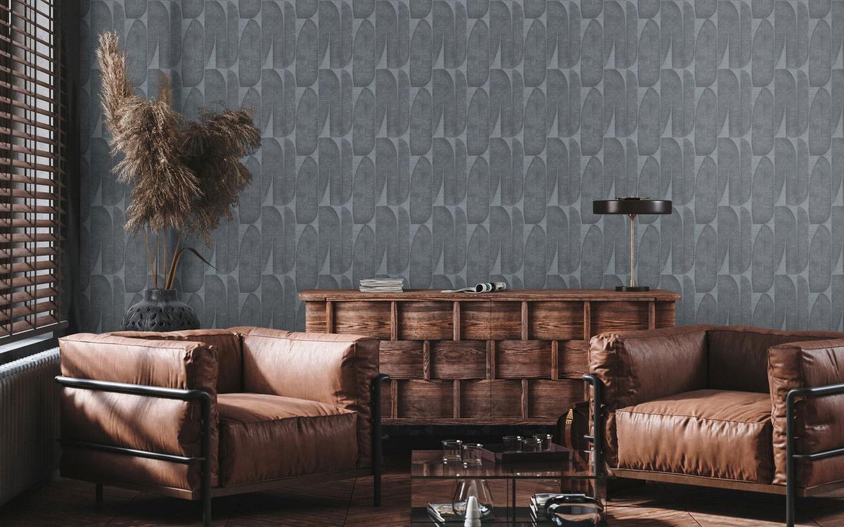 VLIESTAPETE Schwarz 53/1005 cm - Schwarz, Textil (53/1cm) - KUNSTLOFT