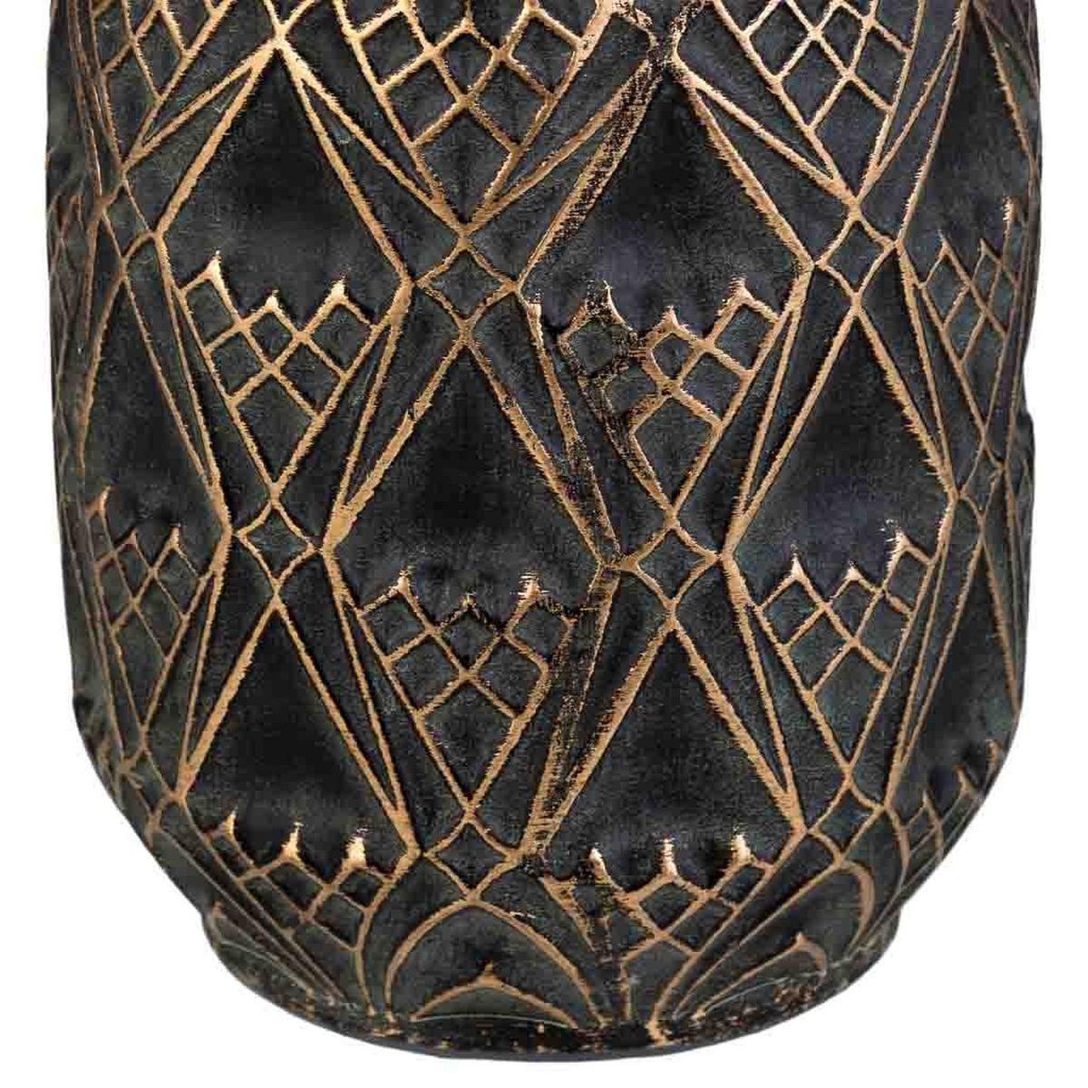 VASE aus Keramik, braun, 17x36cm - Braun, Keramik (36cm) - Wanderlust