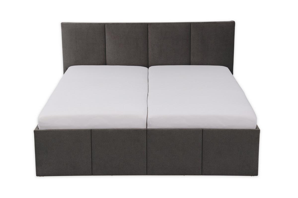 POLSTERBETT Dalas Anthrazit 160 x 200 x 40 cm Bettkasten Mit hochwertiger Matratze H3 (bis 120 kg) und Lattenrost - Anthrazit, Holz (160/200cm) - Halmon Schlafkomfort Betten 