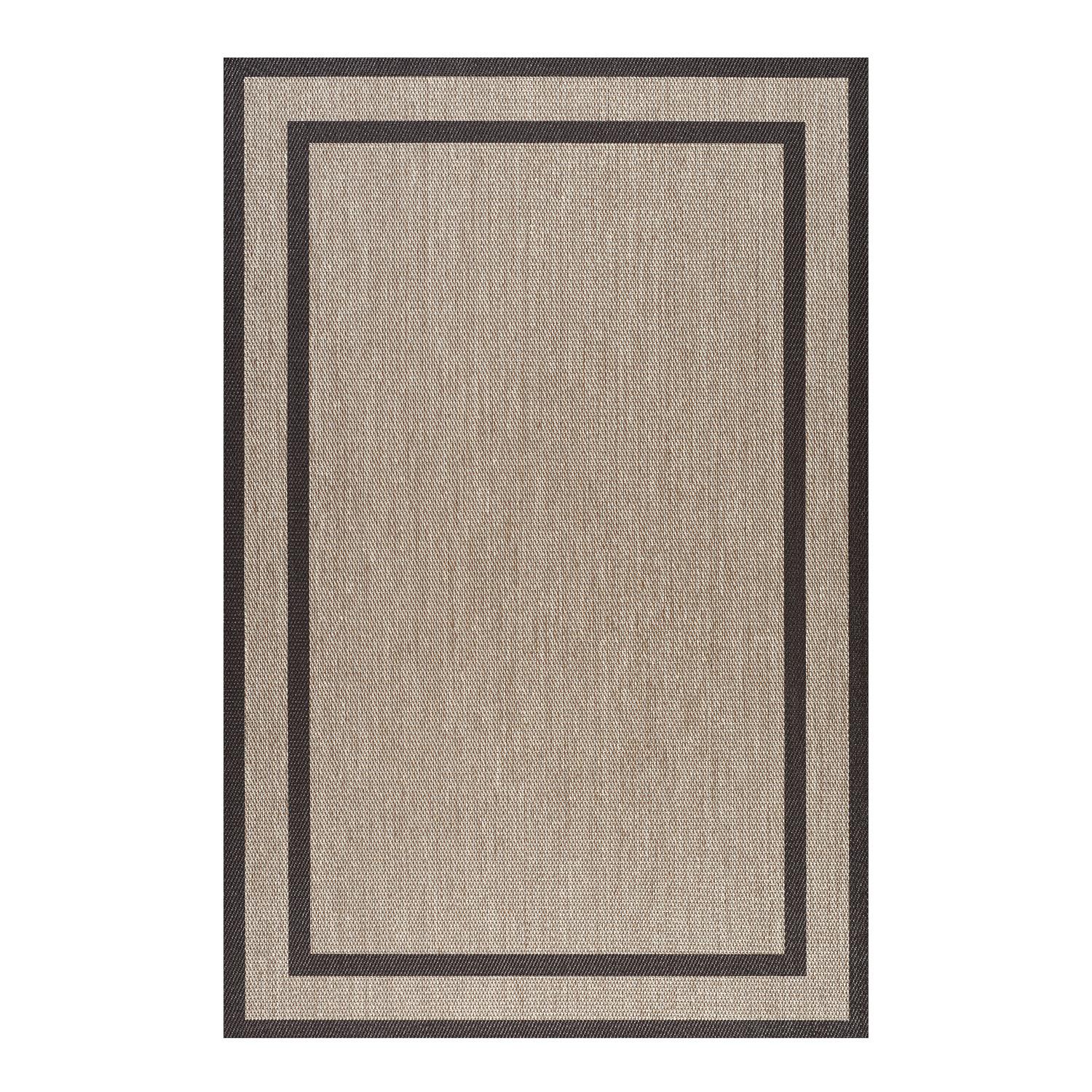 TEPPICH Premium en Vinyle Rechtecke Braun 160x230 cm - Schwarz, Kunststoff (160/230cm) - STORESDECO