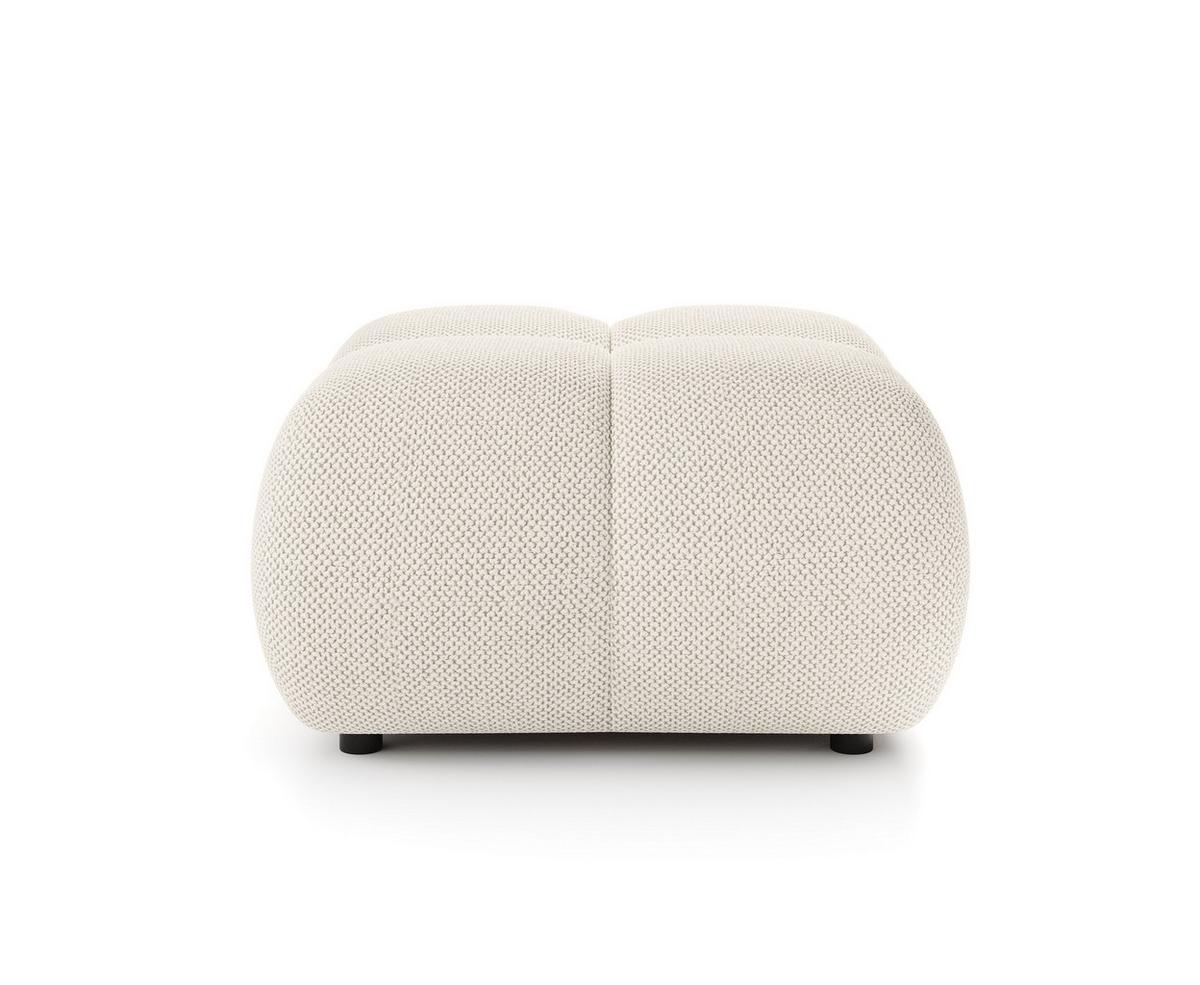 POLSTERHOCKER MODA Modern Sitzhocker, Fußhocker Creme - Creme, Holzwerkstoff/Kunststoff (72/43.5/72cm) - MASSENO