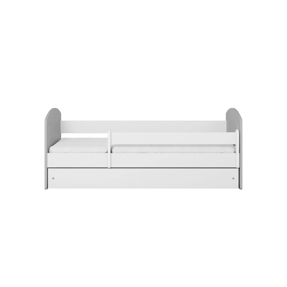 KINDERBETT CLASSIC II mit Schublade ohne Matratze Grau 90/65/144 - Grau, Holzwerkstoff (80/140cm) - RAUMHIRSCH FURNITURE