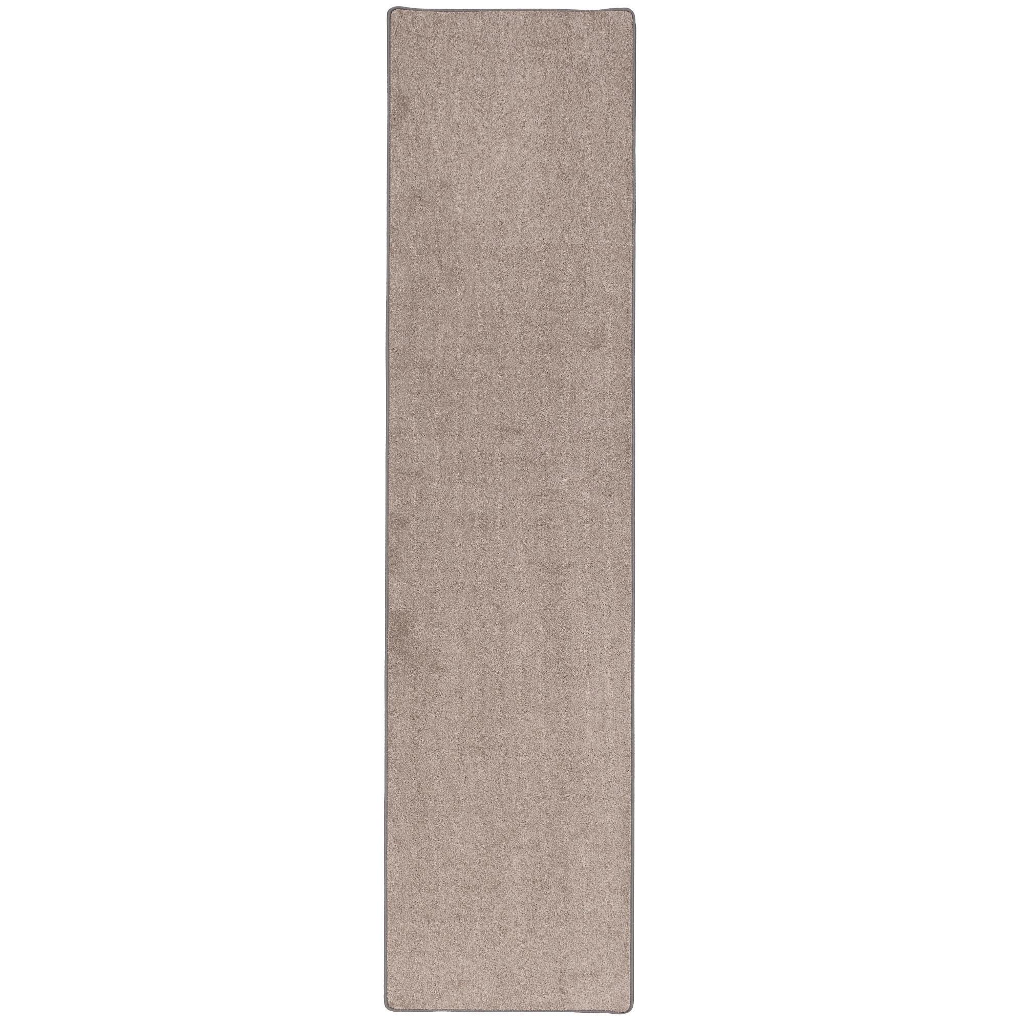 TREND VELOURS LÄUFER TEPPICH JOY - Taupe, Textil (80/400cm) - Snapstyle