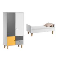 BABYZIMMER 2-teilig Concept gelb - Gelb, Holzwerkstoff (144.5/97/75cm) - Petits-meubles