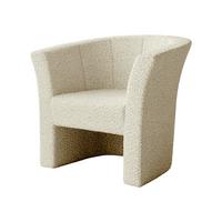 SESSEL Niko Boucle - Creme/Schwarz, Holzwerkstoff/Kunststoff (71/76/65cm) - MIRJAN24