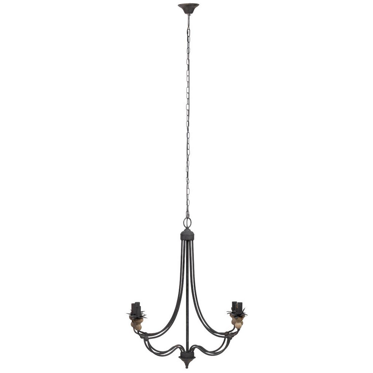 HÄNGELEUCHTE aus Metall D69x86 Cm - Schwarz, Metall (69/69/86cm) - Wanderlust