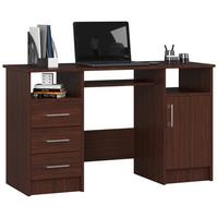 SCHREIBTISCH Dunkelbraun 74/124/52 - Dunkelbraun, Holzwerkstoff (120/53.6/74cm) - RAUMHIRSCH FURNITURE