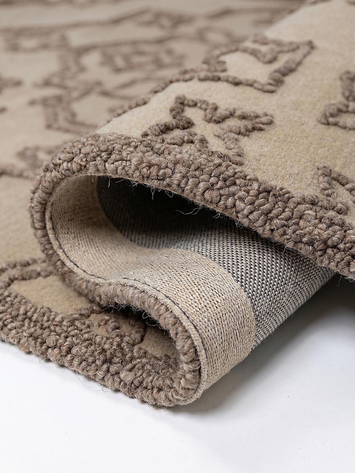 WOLLTEPPICH TINGIR, abstrakt, Natur, 200 x 290 cm - Beige, Textil (290/200cm) - KADIMA DESIGN