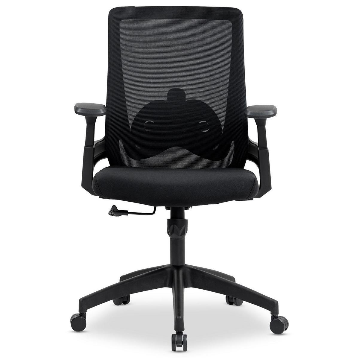 BÜRODREHSTUHL CAPVAL schwarz - Schwarz, Kunststoff/Textil (65/106/65cm) - IDIMEX