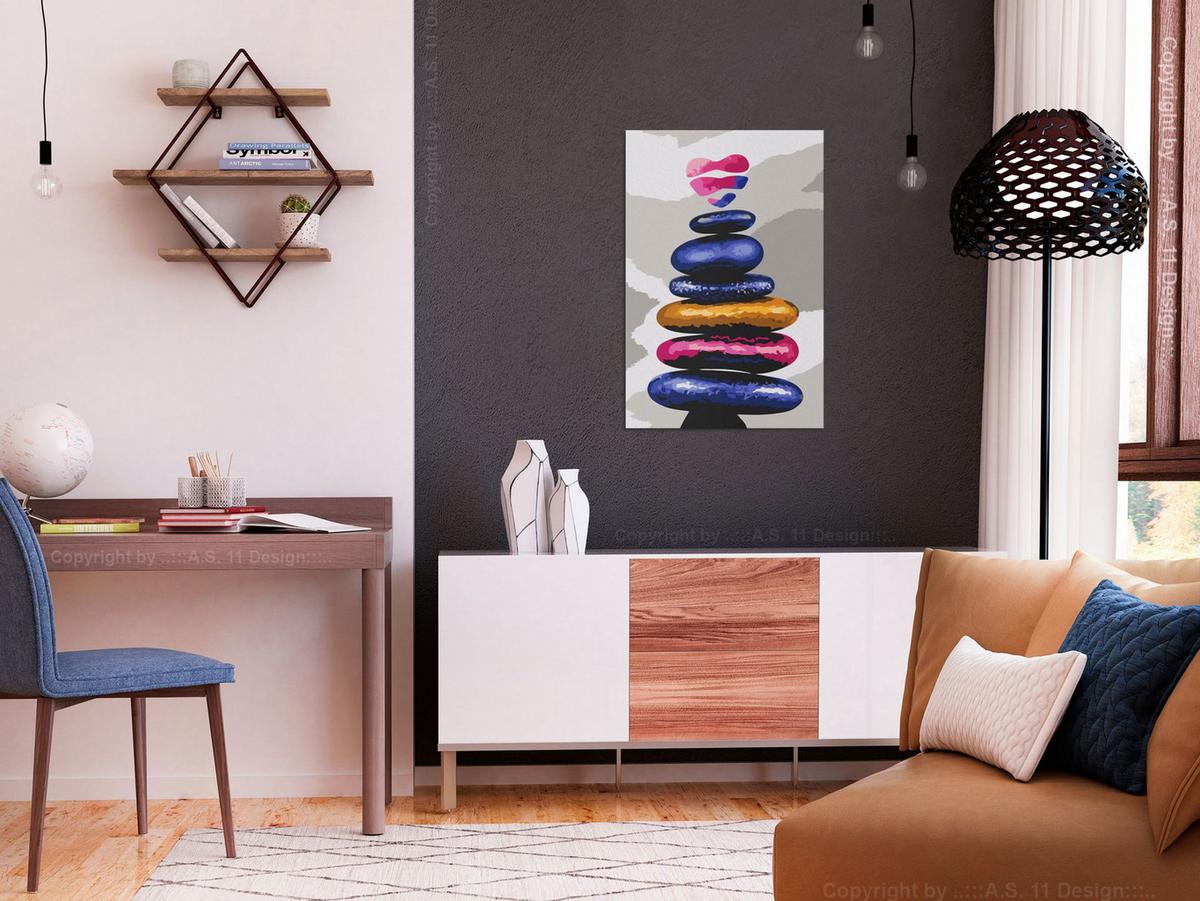 MALEN NACH ZAHLEN 40/50 cm - Multicolor, Textil (1.4/50cm) - KUNSTLOFT