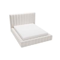 POLSTERBETT Rotto 180x200 Creme - Creme/Naturfarben, Holz/Kunststoff (180/200cm) - Graingold