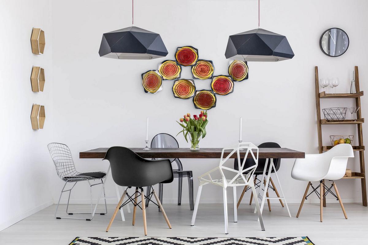 WANDDEKO Rot 124/69 cm - Rot, Metall (5.8/69/8cm) - KUNSTLOFT
