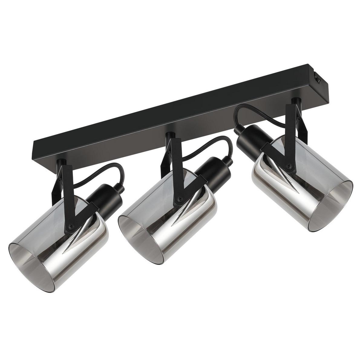 DECKENSTRAHLER Leuchtendorn 18/16/37 cm - Grau, Metall (37/18/16cm) - ZMH