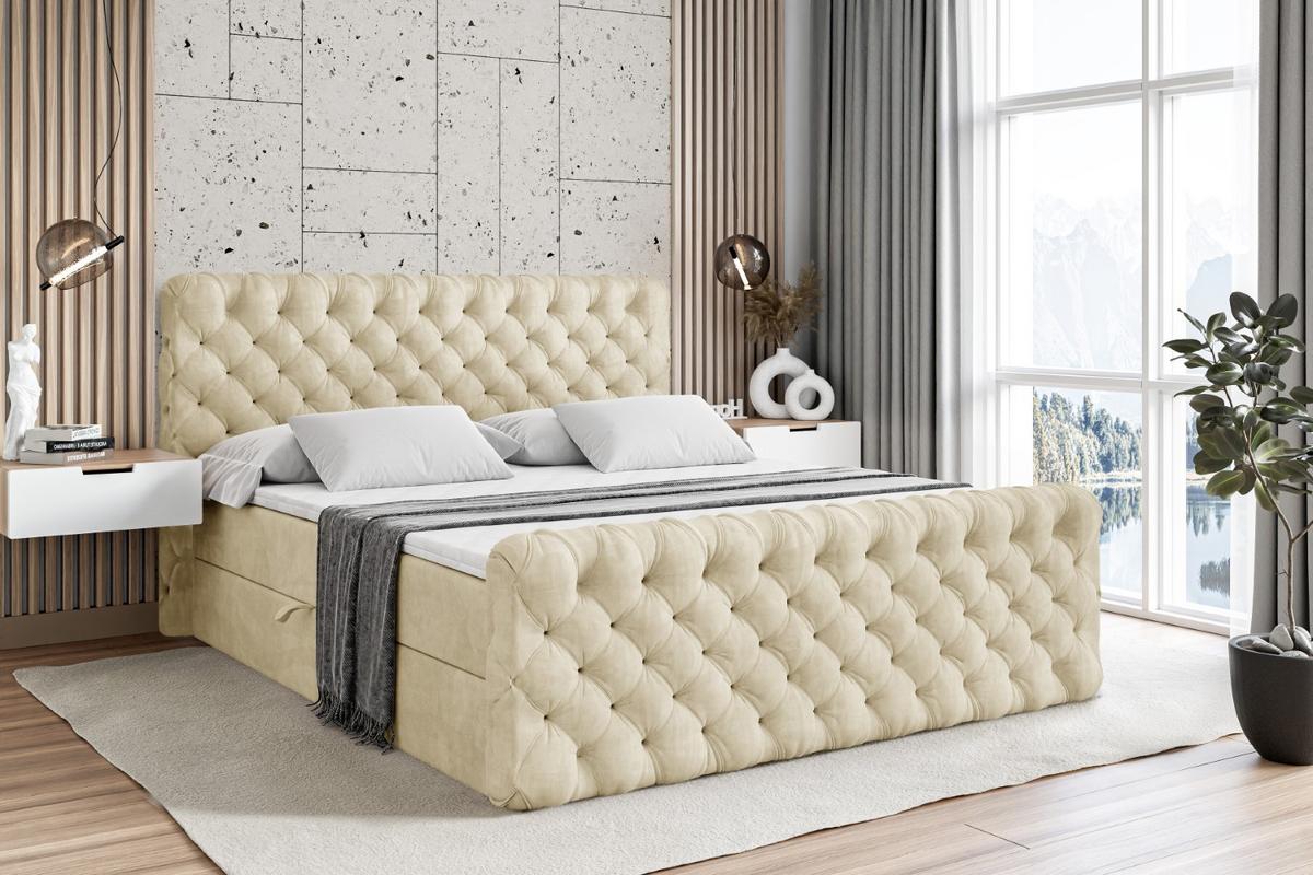 BOXBETT BOXI8-Z - 140x200 cm - H4 - Beige - Beige, Holzwerkstoff (140/200cm) - ALTDECOR